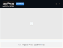 Tablet Screenshot of hollywoodphotobooth.com